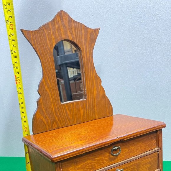 Gunther Mele 1970's Wooden Jewelry Box. Jewellery with Drawers. Vintage Wooden J - Picture 6 of 10